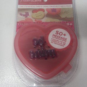 Celebrate It!  Heart Cookie Cutter & Message Stamp for Valentine's Day